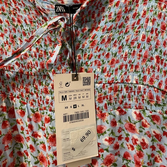 NWT Zara Maxi Floral print dress - Picture 4 of 7